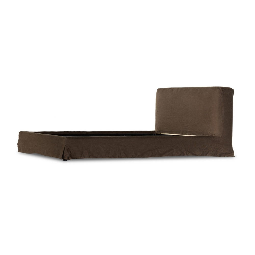 Four Hands - Kensington - Aidan Slipcover Bed - Brussels Coffee - 234707-009_CLOSEOUT view 4