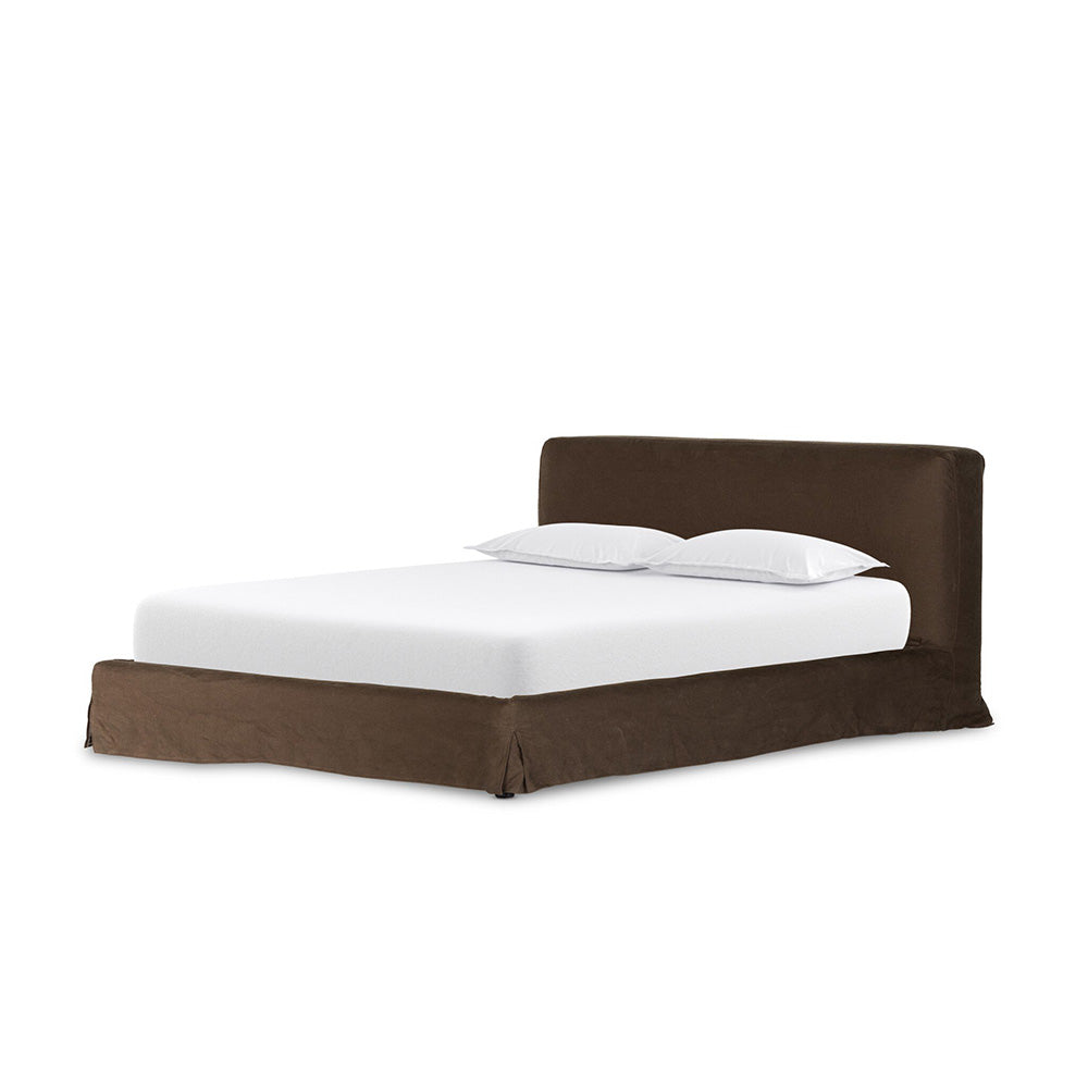 Four Hands - Kensington - Aidan Slipcover Bed - Brussels Coffee - 234707-010_CLOSEOUT view 1