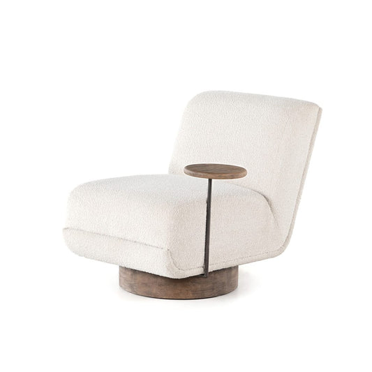 Four Hands - Kensington - Bronwyn Swivel Chair + Side Table - Knoll Natural - 227894-001_CLOSEOUT view 1