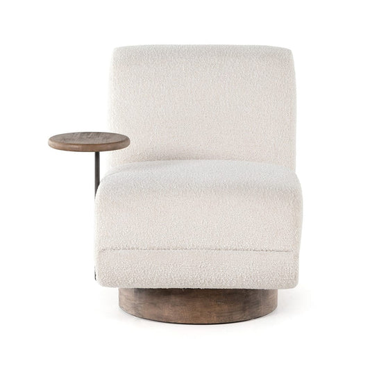 Four Hands - Kensington - Bronwyn Swivel Chair + Side Table - Knoll Natural - 227894-001_CLOSEOUT view 2