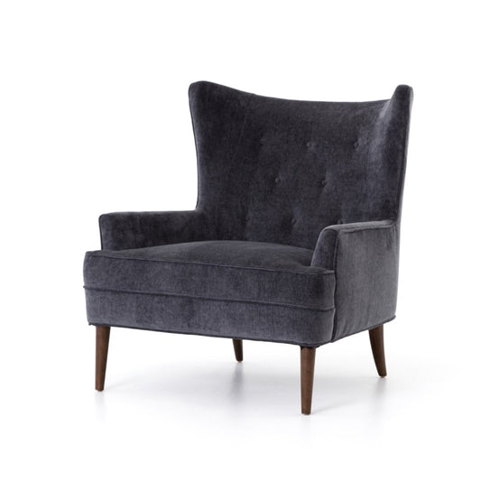 Four Hands - Clermont Chair - Charcoal Worn Velvet - CKEN-L1Y-003 veiw 1