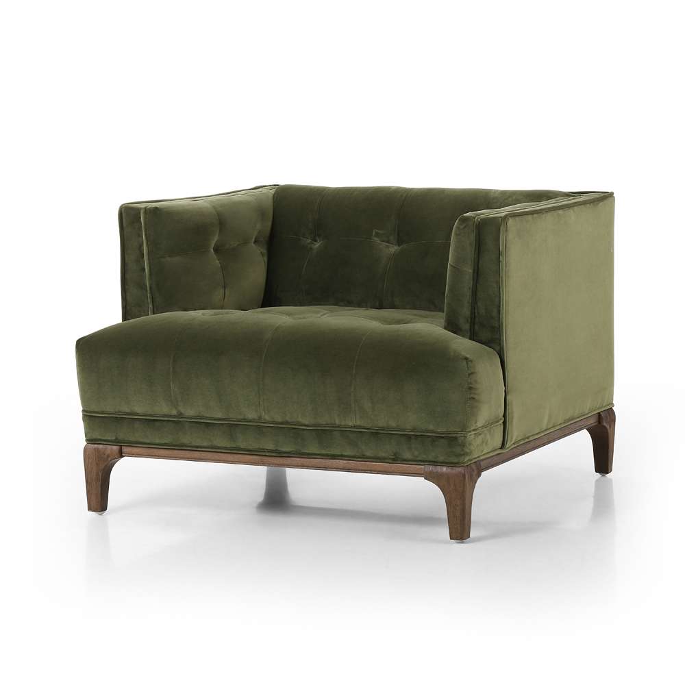 Four Hands - Kensington - Dylan Chair-Sapphire Olive - CKEN-52C-557 veiw 1