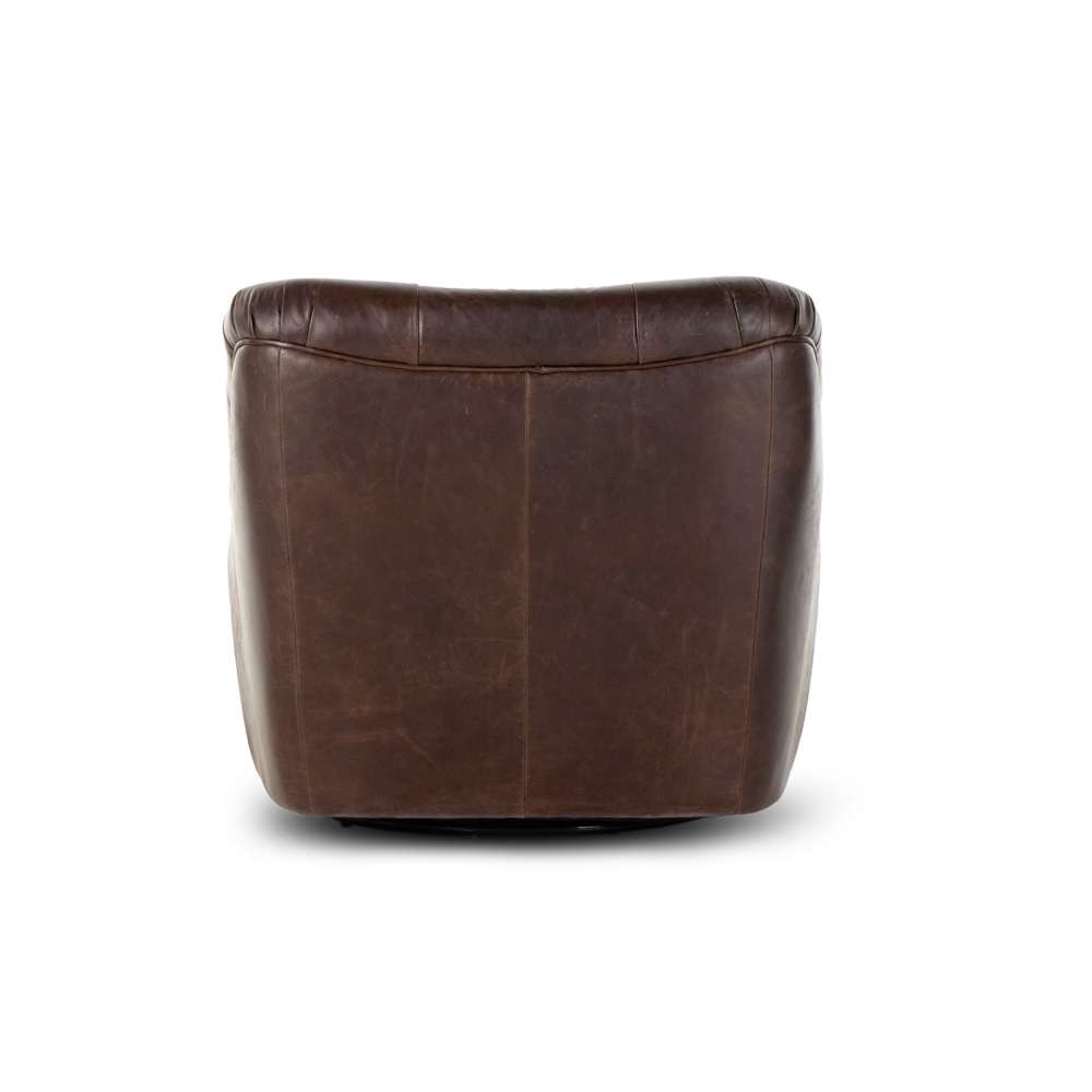 Four Hands - Kensington - Farley Swivel Chair-Conroe Cigar - 238403-001 veiw 2