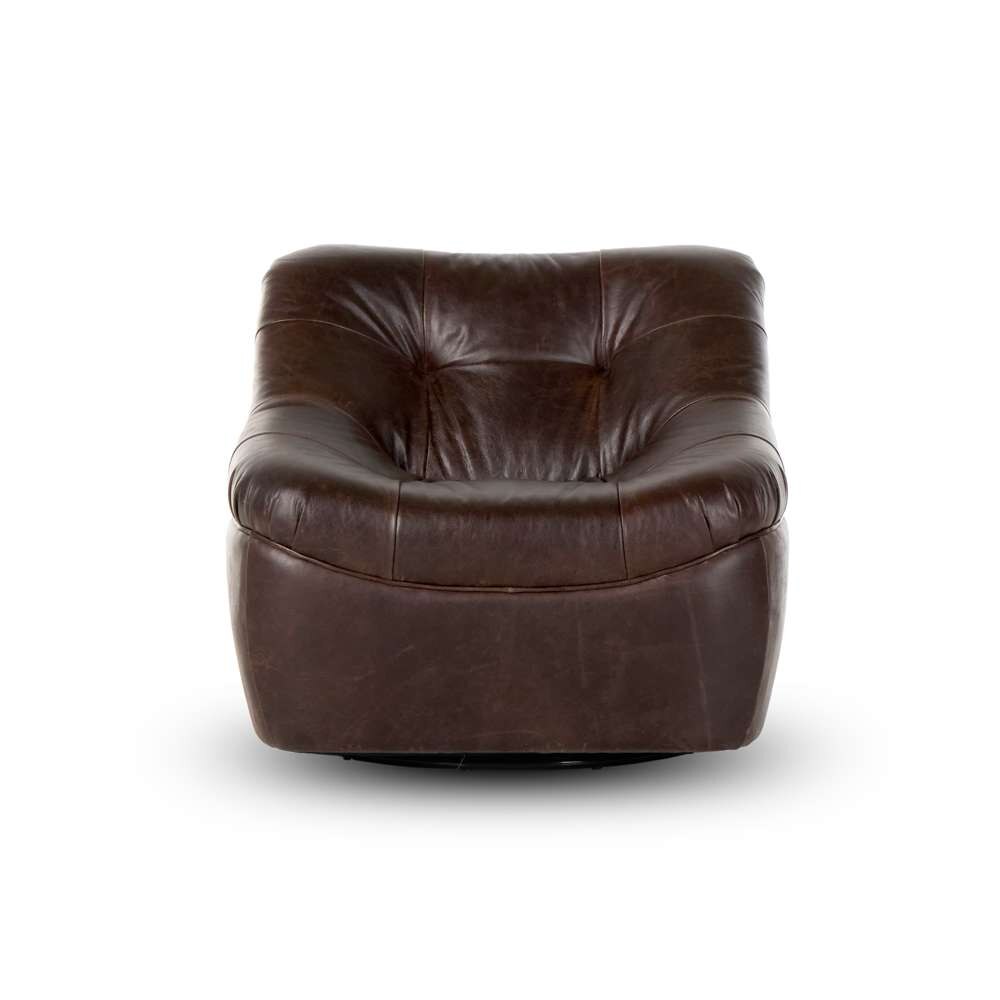 Four Hands - Kensington - Farley Swivel Chair-Conroe Cigar - 238403-001 veiw 7