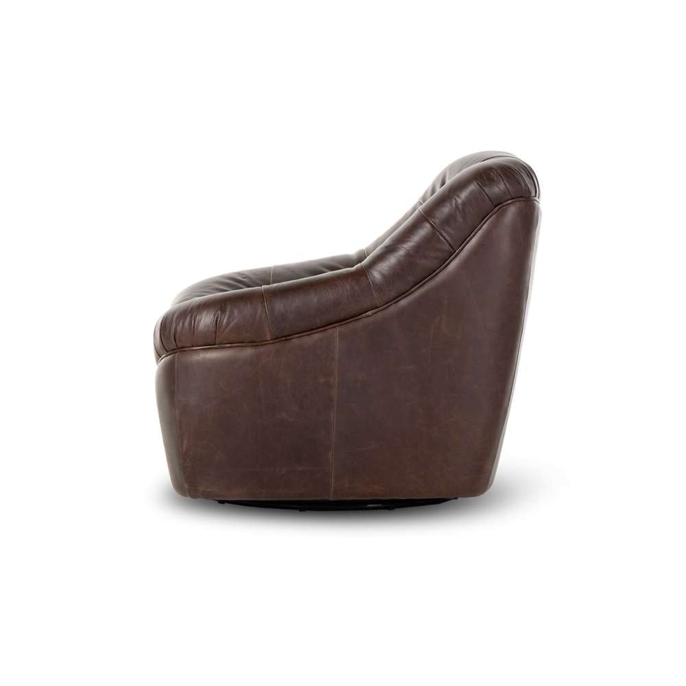 Four Hands - Kensington - Farley Swivel Chair-Conroe Cigar - 238403-001 veiw 8