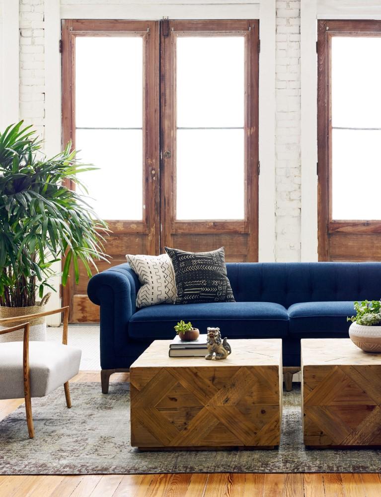 Four Hands - Griffon Sofa - Plush Navy - CKEN-F8A3-404 veiw 7