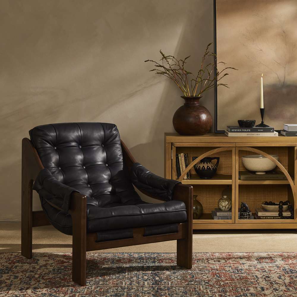 Four hands - Kensington - Halston Chair-Heirloom Black - 229488-001 veiw 7