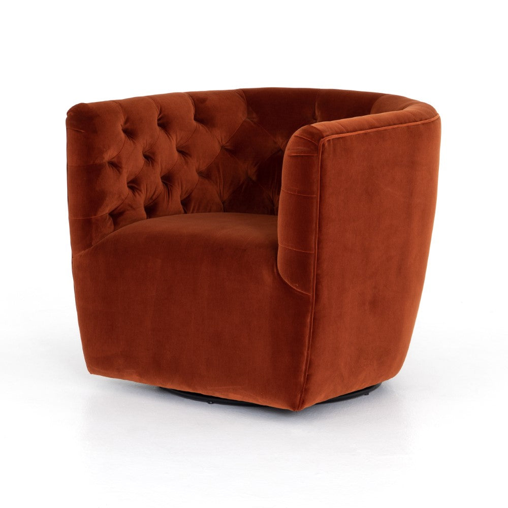 Four Hands - Hanover Swivel Chair - Sapphire Rust - CKEN-269-622 veiw 1