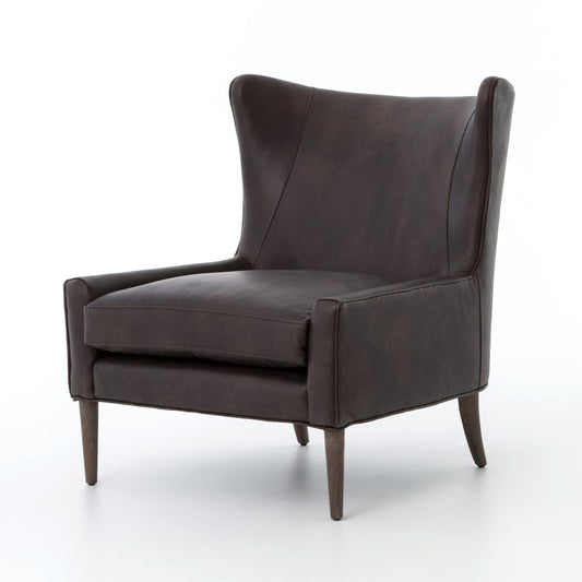 Four Hands - Marlow Wing Chair - Vintage Black - CKEN-B7A2-385 veiw 1