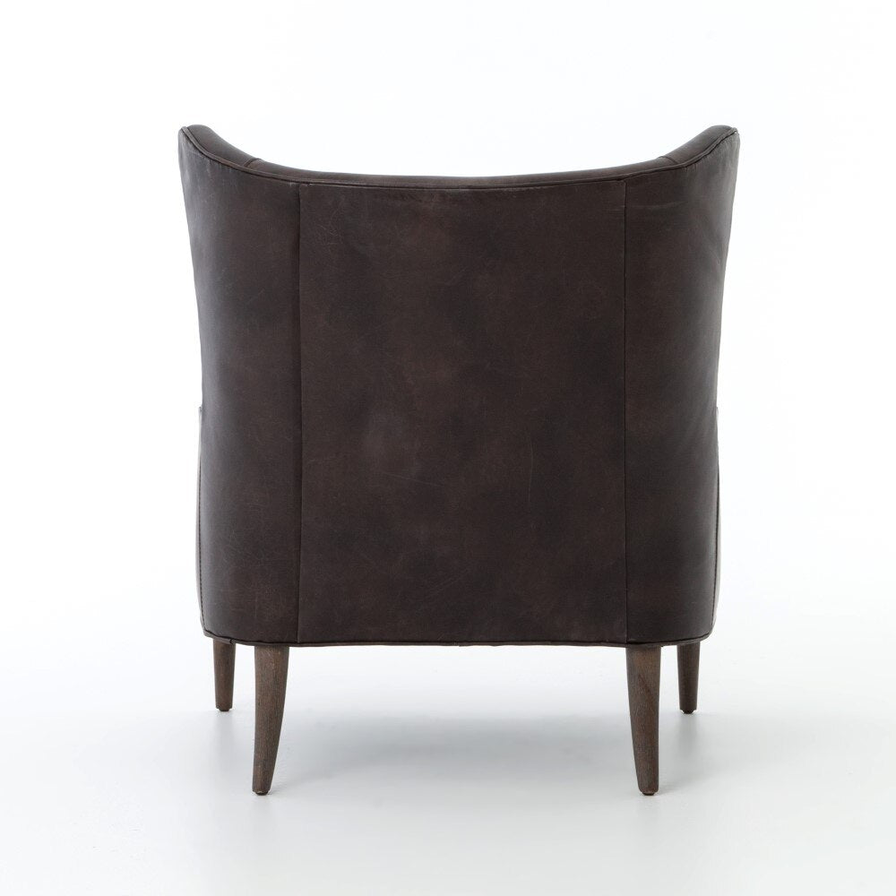 Four Hands - Marlow Wing Chair - Vintage Black - CKEN-B7A2-385 veiw 5