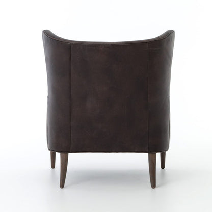 Four Hands - Marlow Wing Chair - Vintage Black - CKEN-B7A2-385 veiw 5