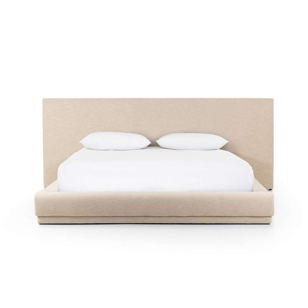 Four Hands - Kensington - Martina Bed - Bergamo Parchment - Wide King - 240042-004 veiw 1