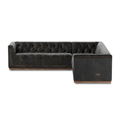 Four Hands - Kensington - Maxx 3-Piece Sectional - Destroyed Black - 236166-001 veiw 3