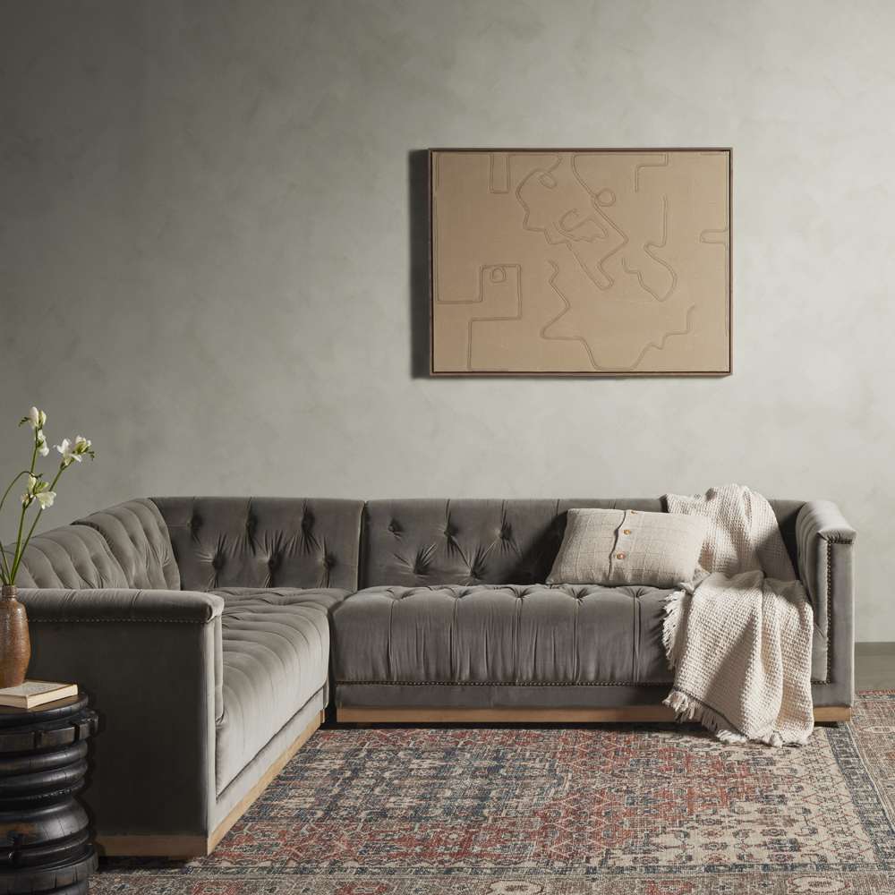 Four Hands - Kensington - Maxx 3pc Sectional-101-Sapphire Birch - 236166-002 veiw 3