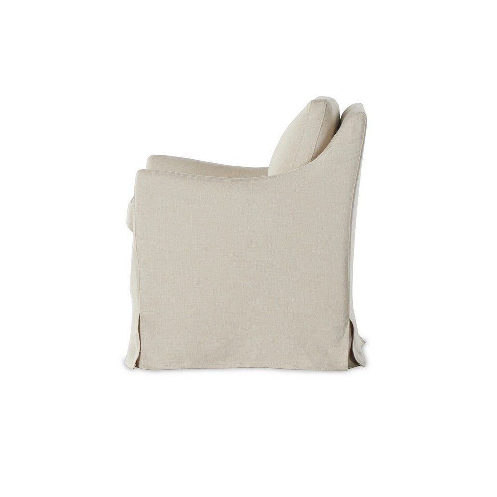 Four Hands - Kensington - Monette Slipcover Dining Chair - Brussels Natural - 232435-007_CLOSEOUT view 3