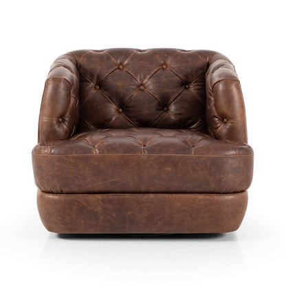 Four Hands - Kensington - Paul Swivel Chair-Raleigh Cigar - 236761-002 veiw 7