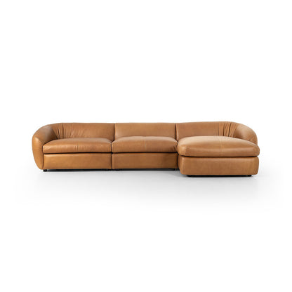 Four Hands - Kensington - Saldana 3 Piece Sectional W/Chaise - Lorento Cognac - 246599-001_CLOSEOUT view 2