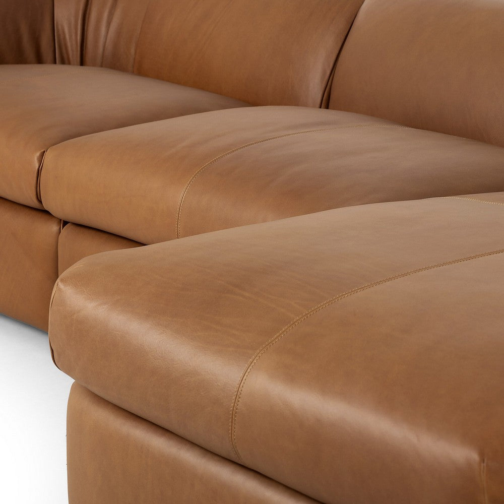 Four Hands - Kensington - Saldana 3 Piece Sectional W/Chaise - Lorento Cognac - 246599-001_CLOSEOUT view 5