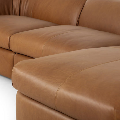 Four Hands - Kensington - Saldana 3 Piece Sectional W/Chaise - Lorento Cognac - 246599-001_CLOSEOUT view 5