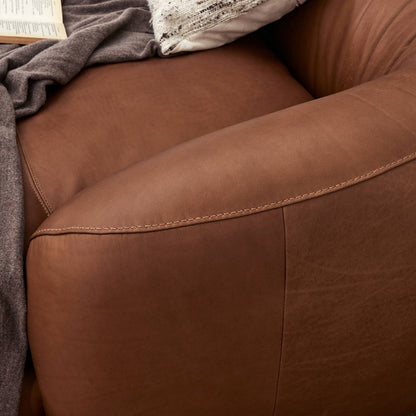 Four Hands - Kensington - Saldana 4Pc Double Chaise - Lorento Cognac - 246600-001_CLOSEOUT view 8
