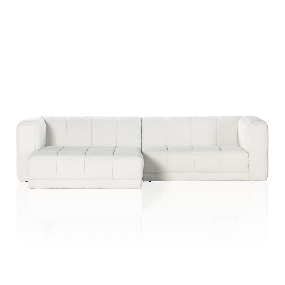 Four Hands - Kensington - Tavi 2-Piece Sectional - FIQA Boucle Natural - 231276-003_CLOSEOUT view 2