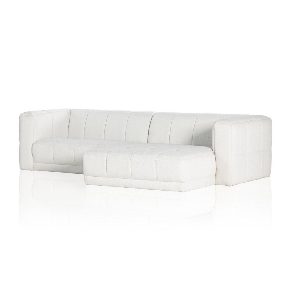 Four Hands - Kensington - Tavi 2-Piece Sectional - FIQA Boucle Natural - 231277-003_CLOSEOUT view 4