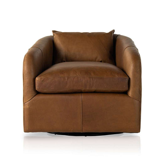 Four Hands - Kensington - Topanga Swivel Chair - Heirloom Sienna - 106008-018 veiw 1