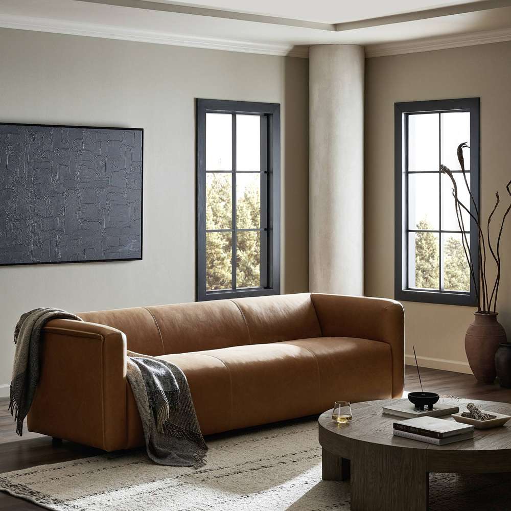 Four Hands - Kensington - Wellborn Sofa - 97in - Palermo Cognac - 237923-002 veiw 13