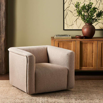 Four Hands - Kensington - Wellborn Swivel Chair-Kerbey Camel - 236762-001 veiw 6