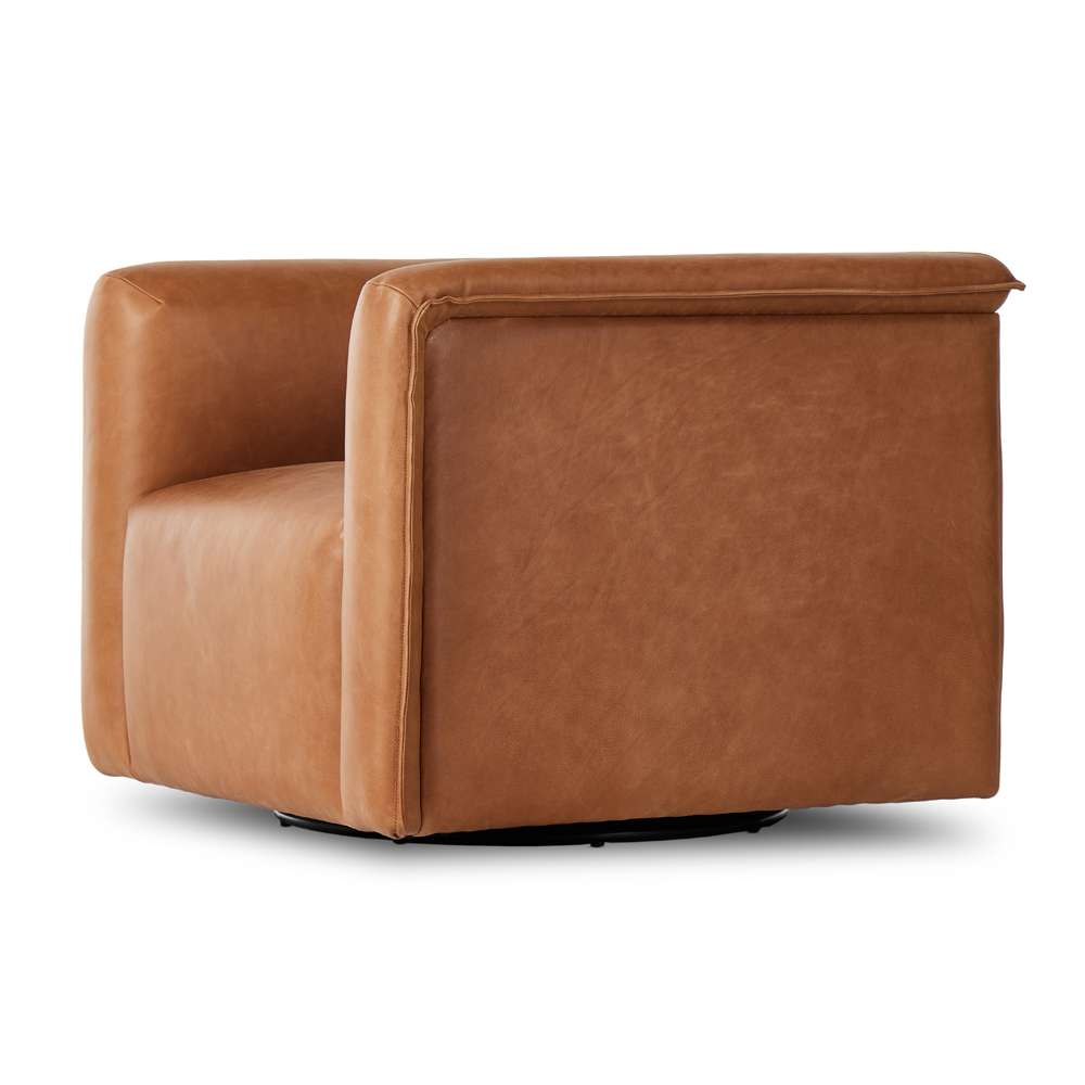 Four Hands - Kensington - Wellborn Swivel Chair-Palermo Cognac - 236762-002 veiw 3