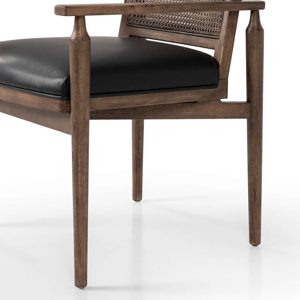 Four Hands - Kensington - Xavier Dining Armchair - Carson Black - 235754-001 veiw 4