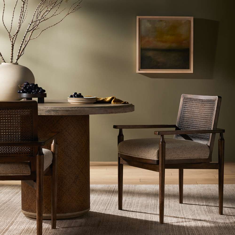 Four Hands - Kensington - Xavier Dining Armchair-Hasselt Taupe - 235754-002 veiw 2