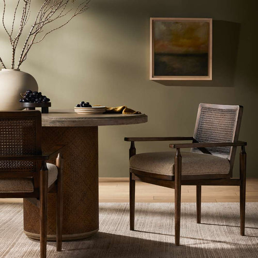 Four Hands - Kensington - Xavier Dining Armchair-Hasselt Taupe - 235754-002 veiw 2