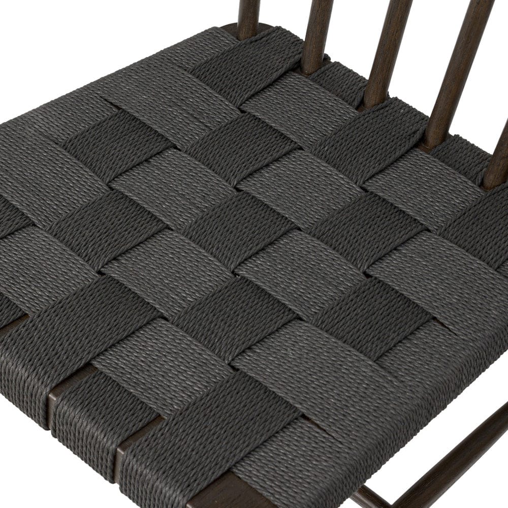 Four Hands - Kershaw Dining Chair - Black Rush - 242671-002 view 8