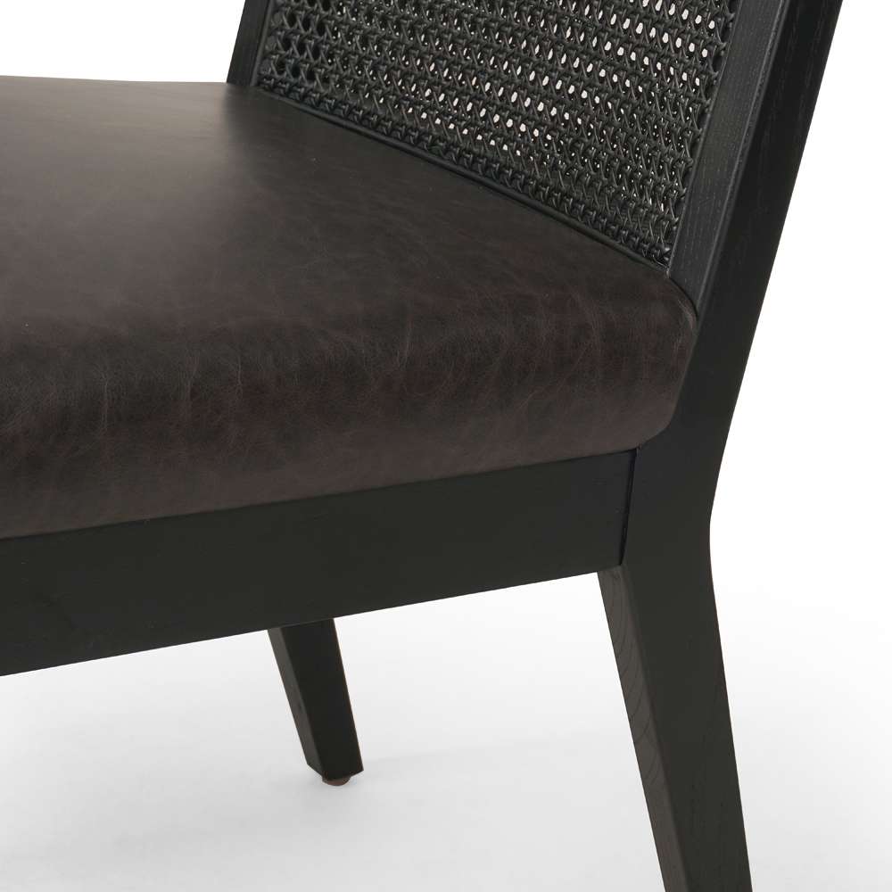 Four Hands - Keston - Antonia Armless Dining Chair-Black - 100054-011 veiw 4