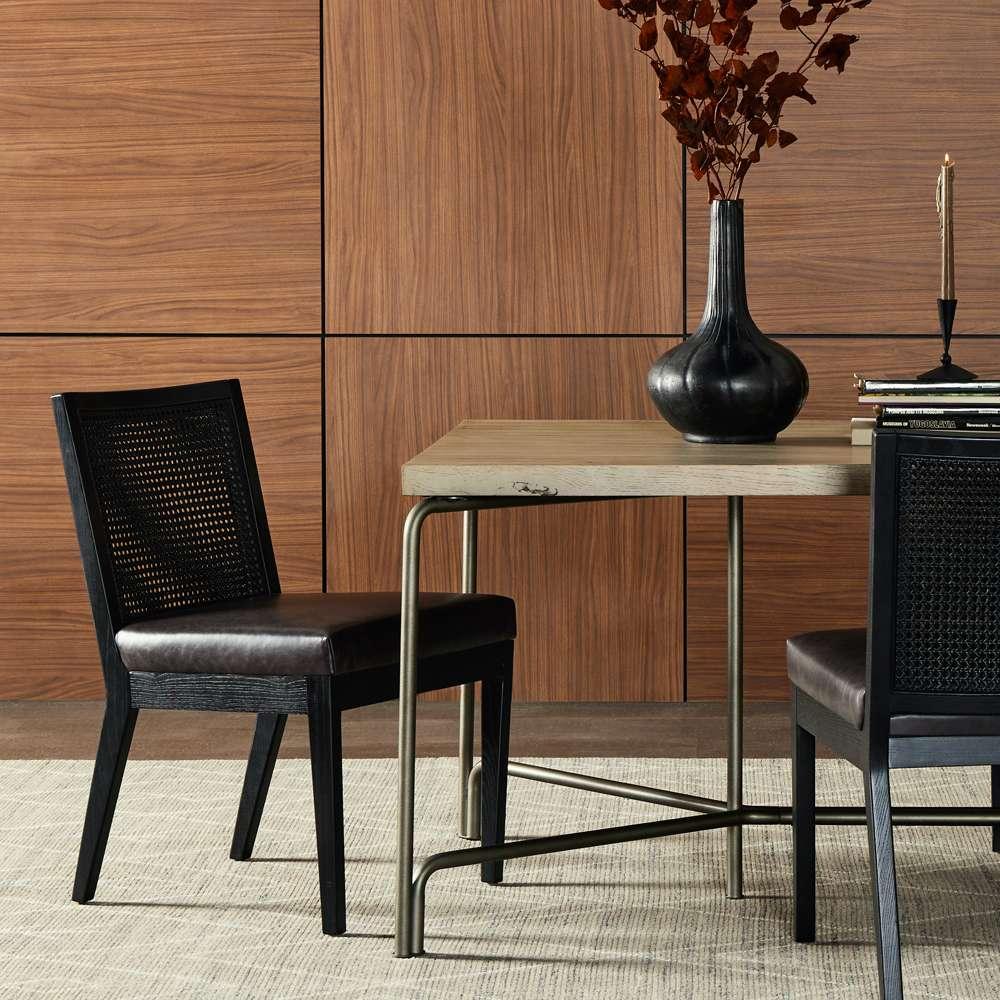 Four Hands - Keston - Antonia Armless Dining Chair-Black - 100054-011 veiw 5