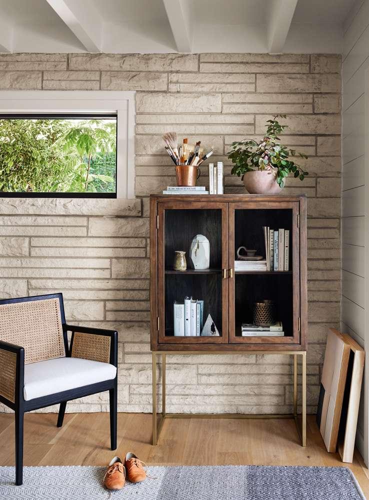 Four Hands - Antonia Cane Dining Armchair - Savile Flax - 101019-011 veiw 2