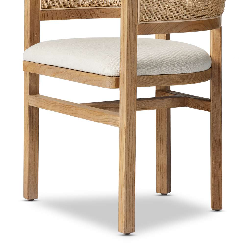 Four Hands - Keston - Cordoba Dining Armchair-Bergamo Parchmnt - 236108-001 veiw 3
