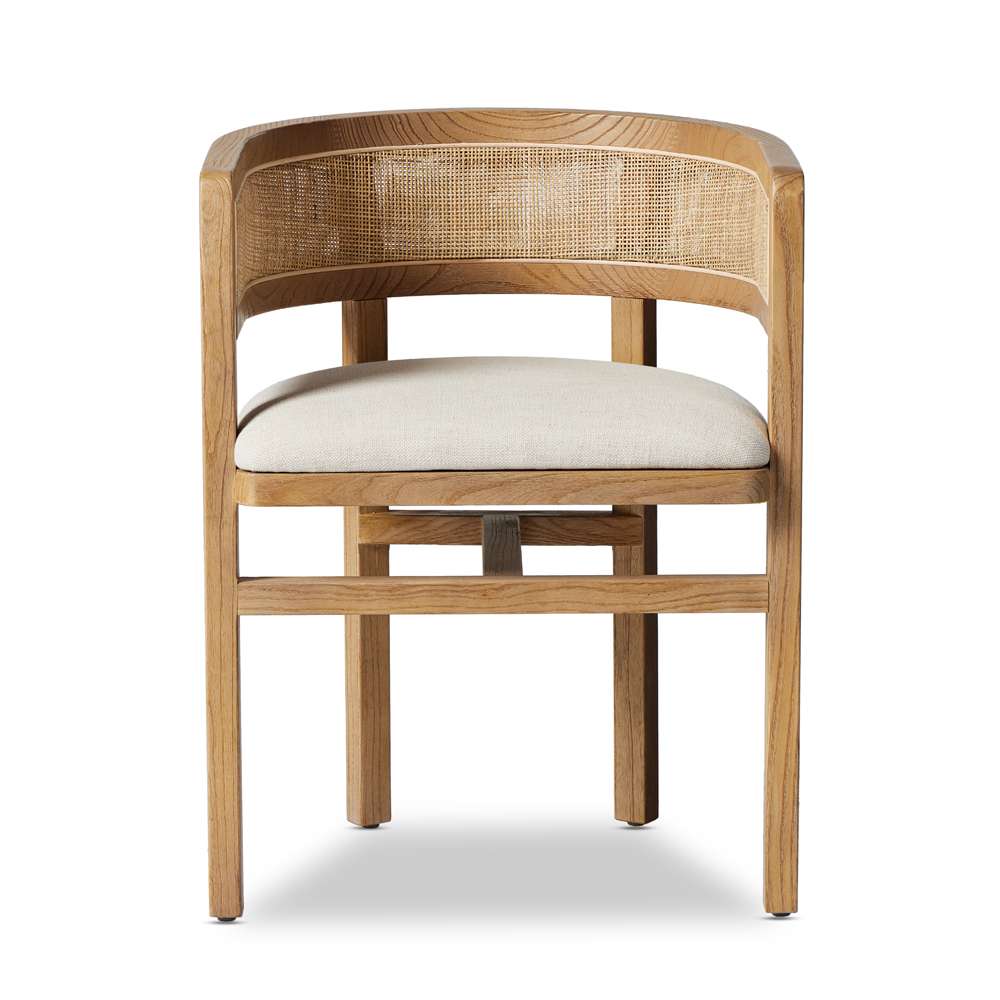 Four Hands - Keston - Cordoba Dining Armchair-Bergamo Parchmnt - 236108-001 veiw 4