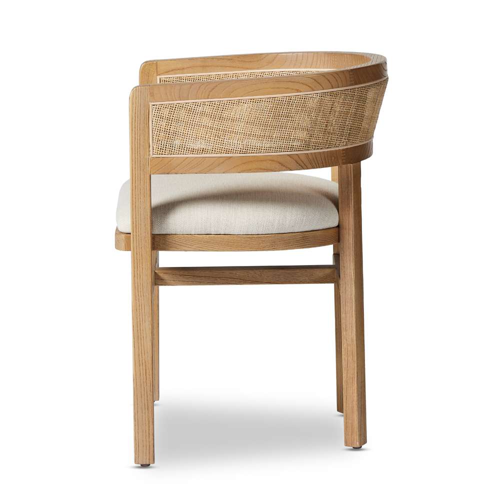 Four Hands - Keston - Cordoba Dining Armchair-Bergamo Parchmnt - 236108-001 veiw 5
