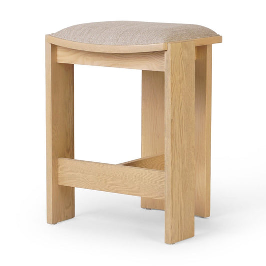 Four Hands - Keston - Hoven Backless Stool - Alcala Wheat - 242784-008_CLOSEOUT view 1