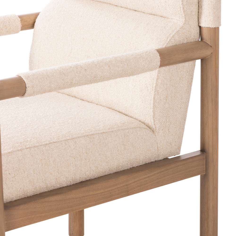Four Hands - Kiano Dining Armchair - Charter Oatmeal - 236328-001 veiw 8