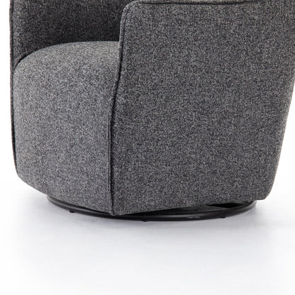 Four Hands - Kimble Swivel Chair - Bristol Charcoal - 106086-008 view 6