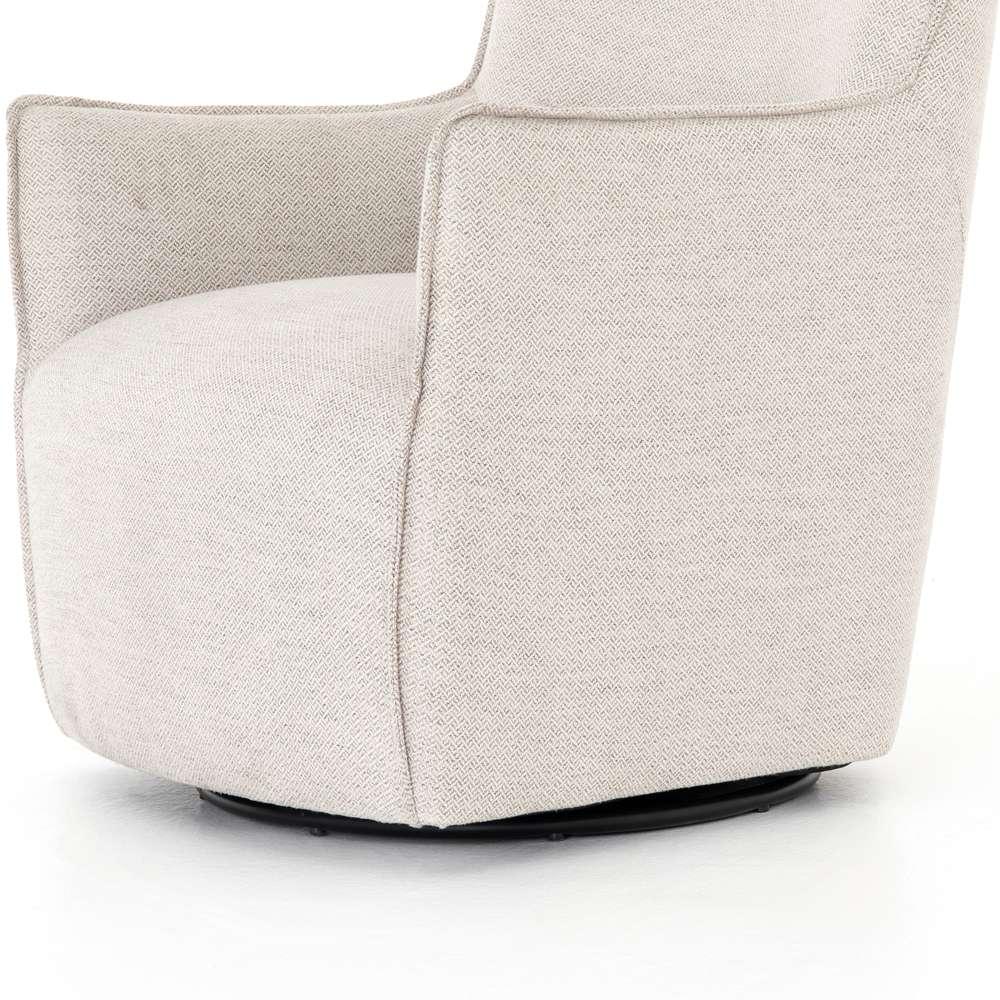 Four Hands - Kimble Swivel Chair - Noble Platinum - 106086-015 veiw 3