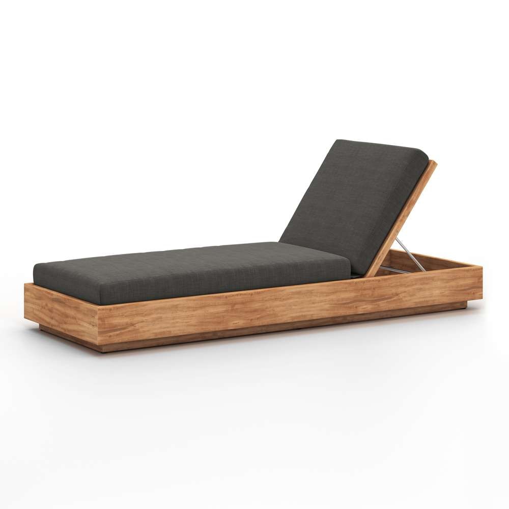 Four Hands - Kinta Outdoor Chaise - Charcoal - 109167-001 veiw 1