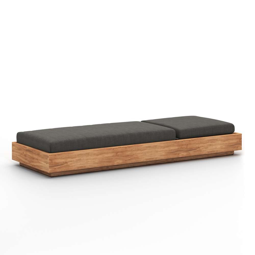 Four Hands - Kinta Outdoor Chaise - Charcoal - 109167-001 veiw 4