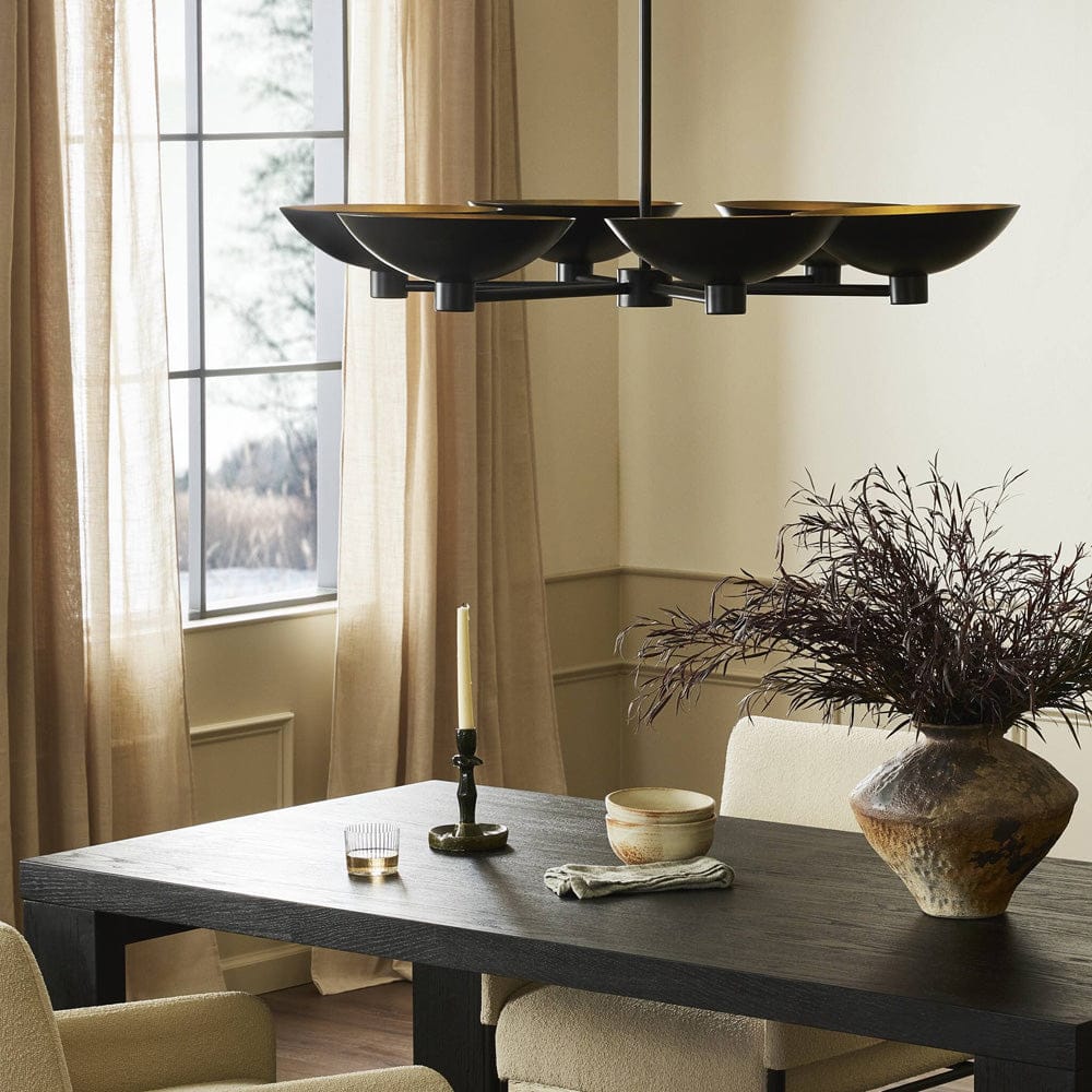 Four Hands - Klaus Chandelier - Jet Black - 240541-002 view 3