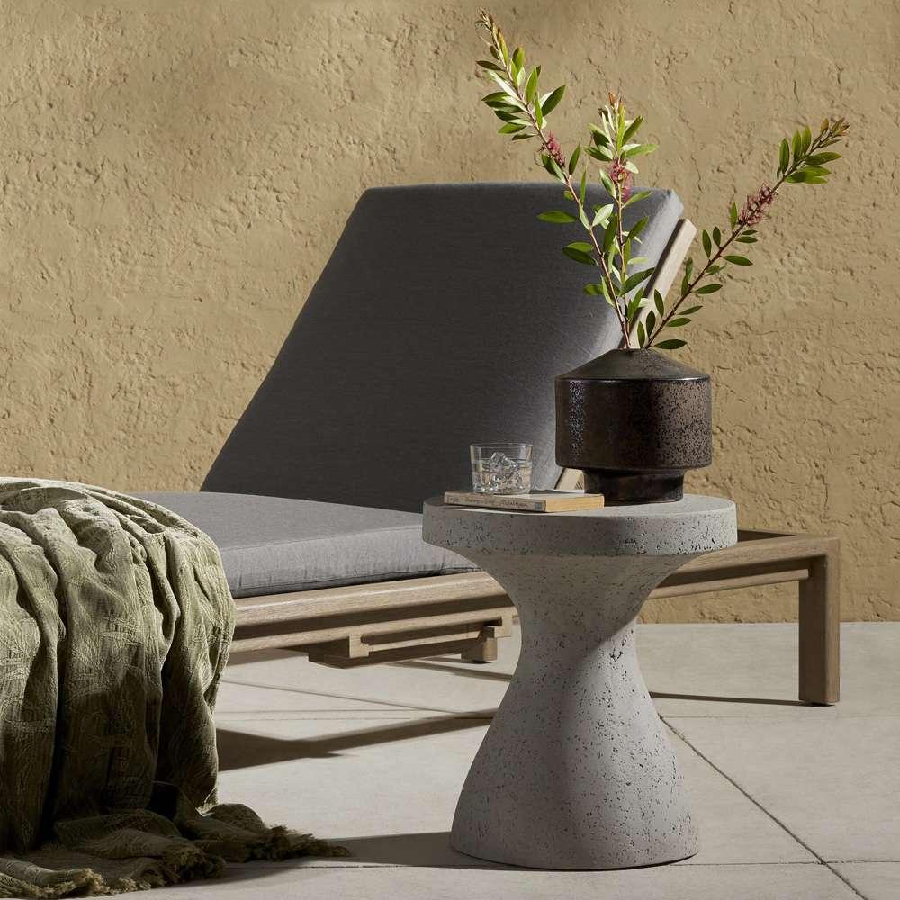 Four Hands - Koda Outdoor End Table - Textured Grey - 224359-003 veiw 2