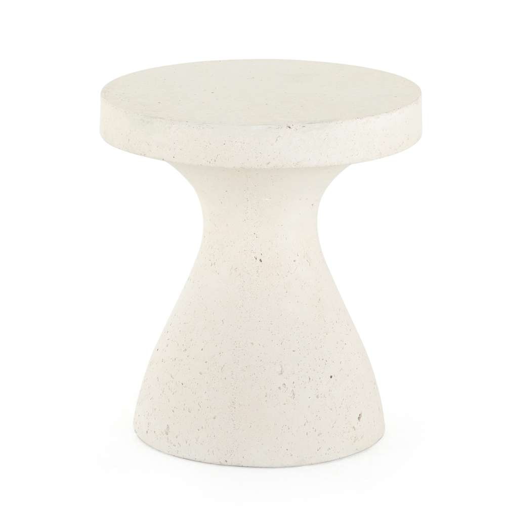 Four Hands - Koda Outdoor End Table - Textured White - 224359-001 veiw 1