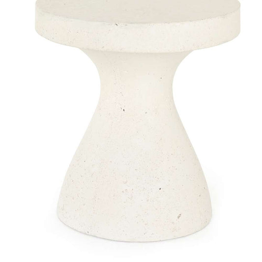 Four Hands - Koda Outdoor End Table - Textured White - 224359-001 veiw 2